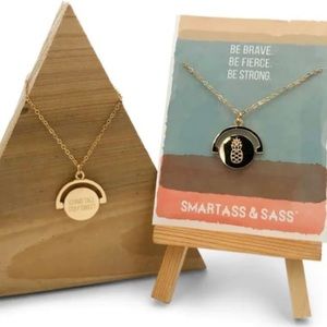 NWT SMARTASS & SASS Pineapple Fidget Necklace